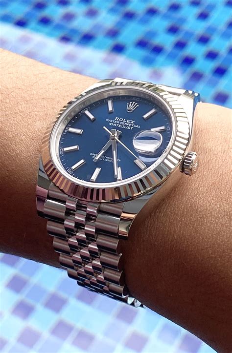 rolex blue datejust women|Rolex Datejust blue face price.